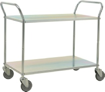 El forzinket rullebord med 2 hylder