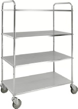 Hyldevogn med 4 hylder. Elforzinket