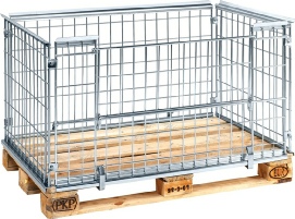 Palleramme, pallesider dimension 1220x820x640. fås med åbning på kort- eller langside
