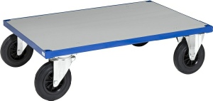 Trolley med galvaniseret stålplade. Til 500 kg.