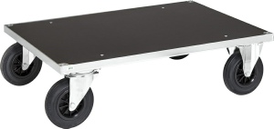 Trolley med elforzinket stel og laminat lastflade