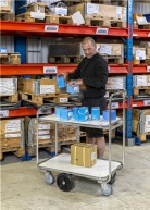 plukkevogn i funktion