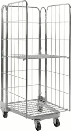 Rullecontainer, rullebur med 3 sider
