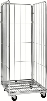 Rullecontainer med 3 sider