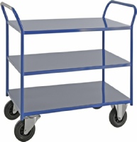 Stålrullebord med 3 hylder. Til 400 kg belastning. 