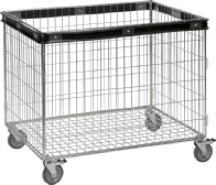 Gittervogn med gummikant.